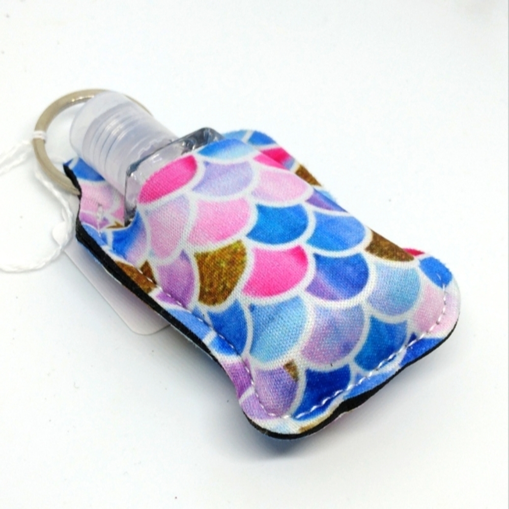 Mermaid sanitizer keychain